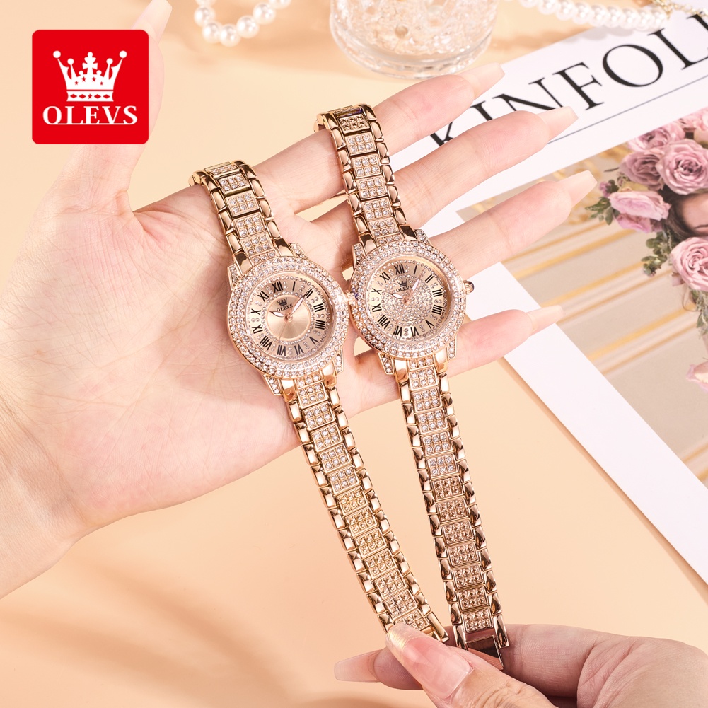 Luxury Watches - OLEVS Lüks Moda bayan saatleri Elmas
