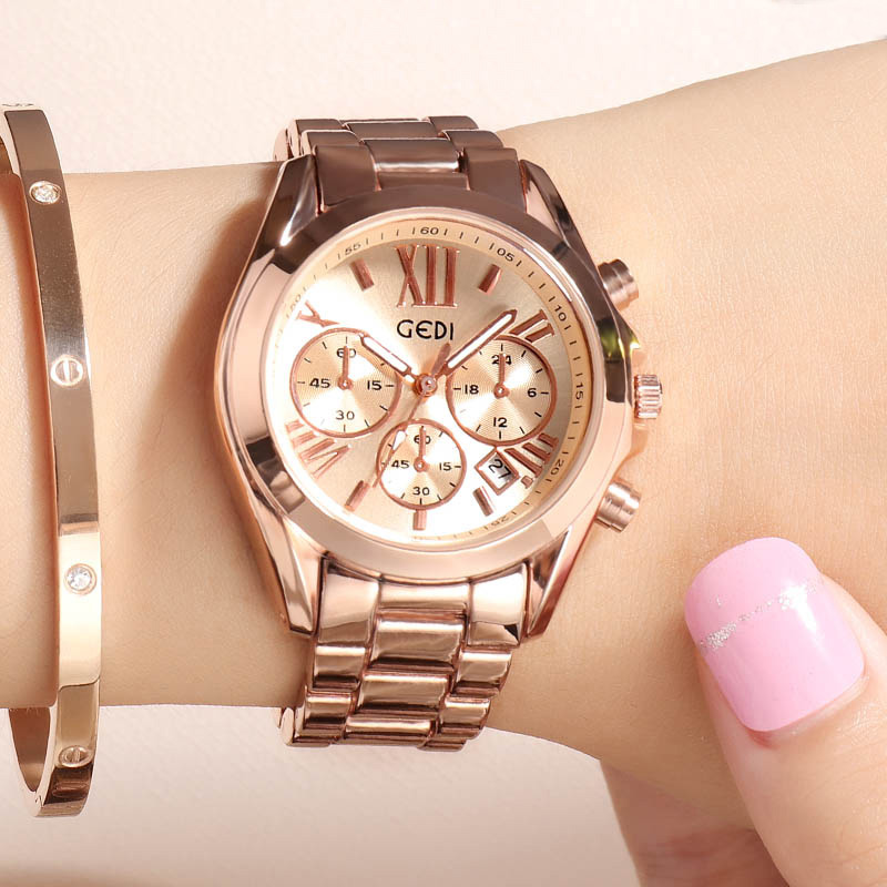 Luxury Watch Unique - Lüks gül altın kadınlar Casual İzle