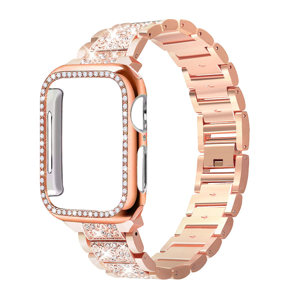 Luxury Watches - Kılıf + Bling kayış için Apple