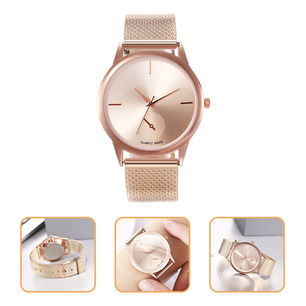 Luxury Watch White - Şık Alaşımlı Kadın Kuvars Saati Hafif