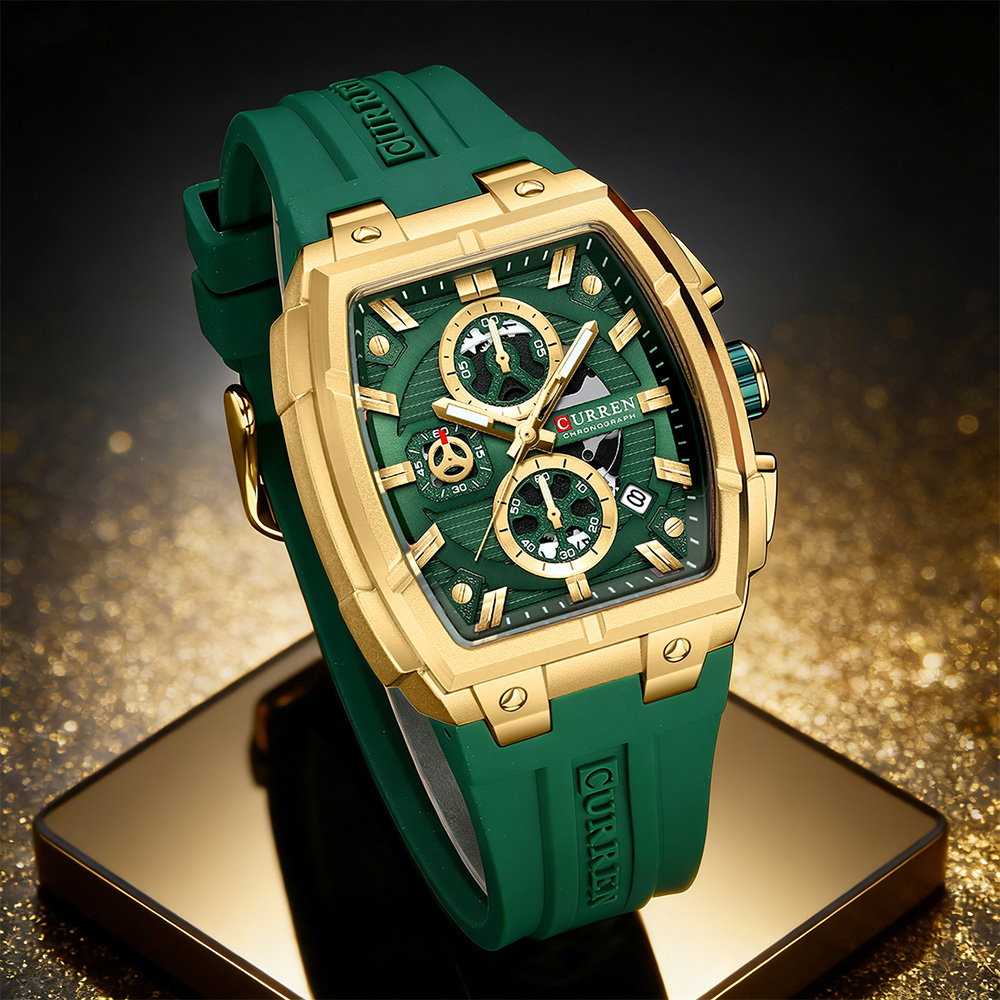 Best Luxury Quartz Watch - CURREN Lüks Vintage Erkek Spor Kronograf