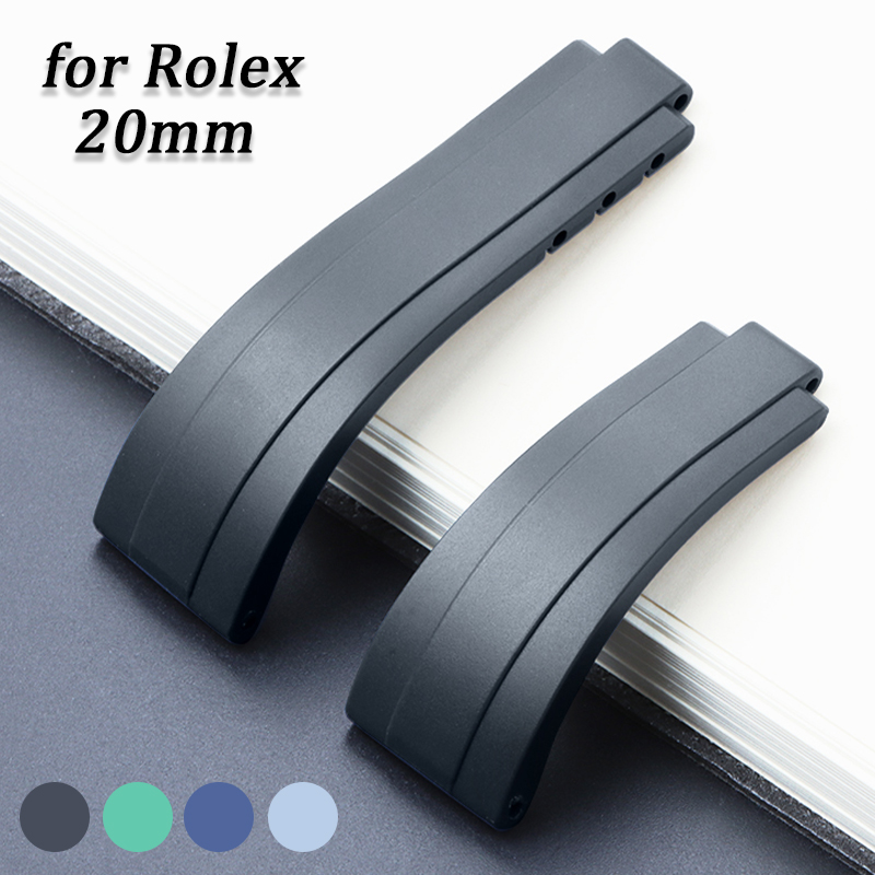 Luxury Watch Rolex - Rolex kauçuk Watchband için 20mm silikon