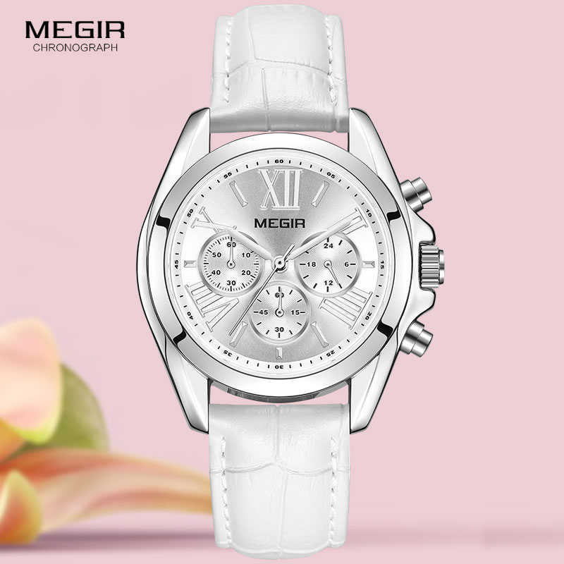 Luxury Watch White - MEGIR2019 yeni lüks deri İzle kadınlar