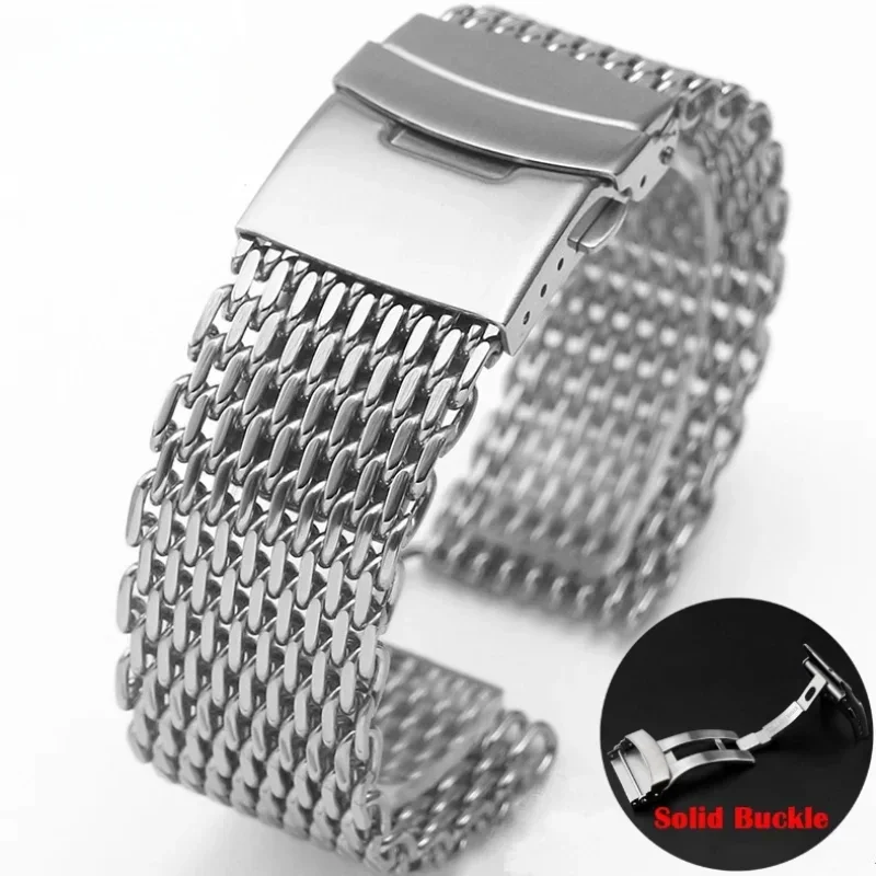 Luxury Watch Rolex - 18/20/22/24mm Mesh katı paslanmaz çelik saat