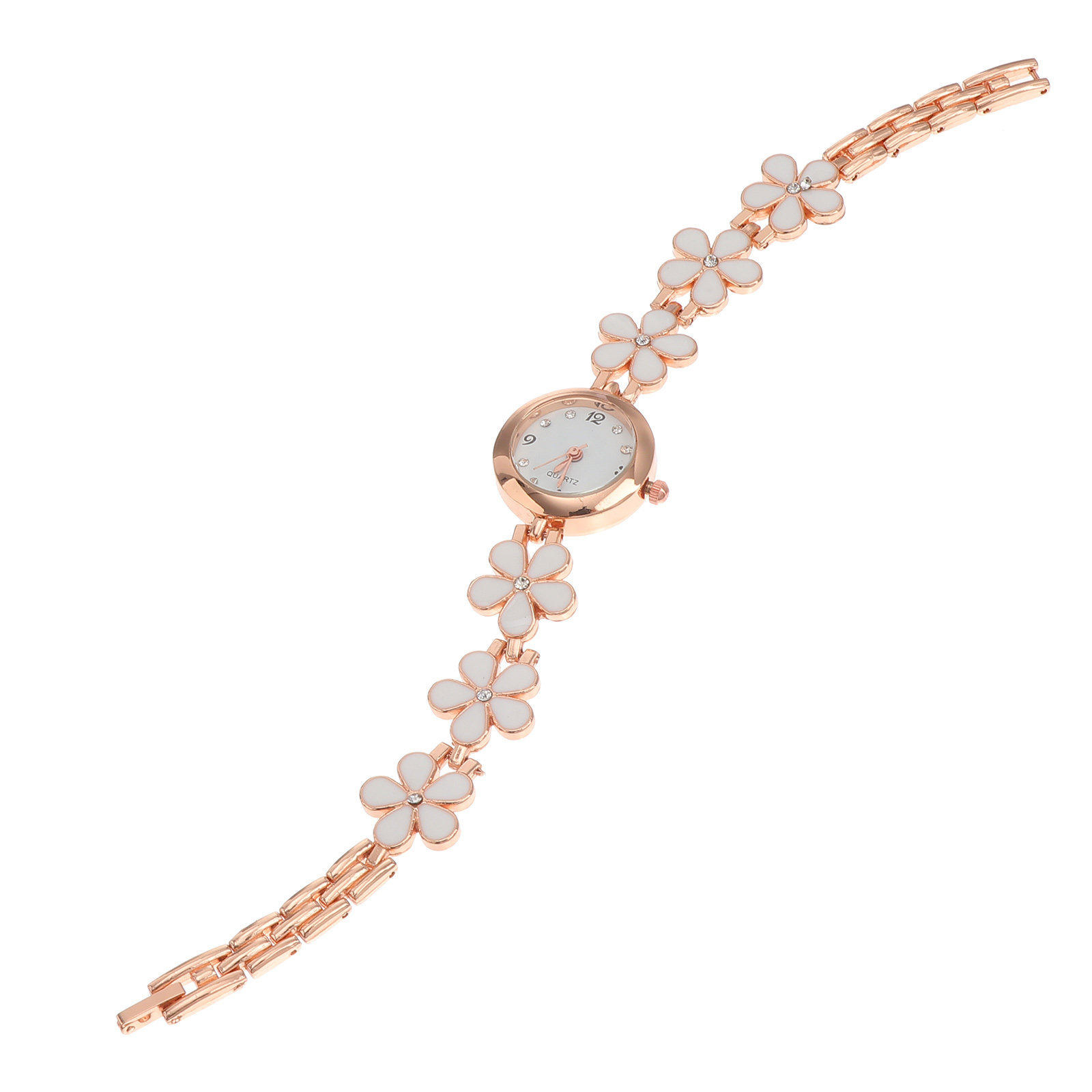 Luxury Watches - Kadınlar için Zarif Kristal Kuvars Bileklik