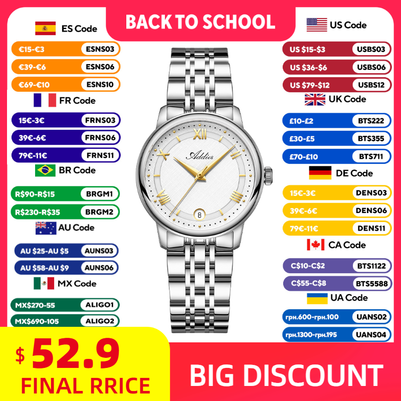 Luxury Watch Female - ADDIES Yeni Lüks Kadın Saati GM12