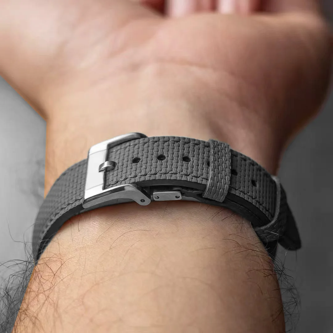 Luxury Watch Unique - Deployant Tokalı Saat Kayışı Yaylı Deployant