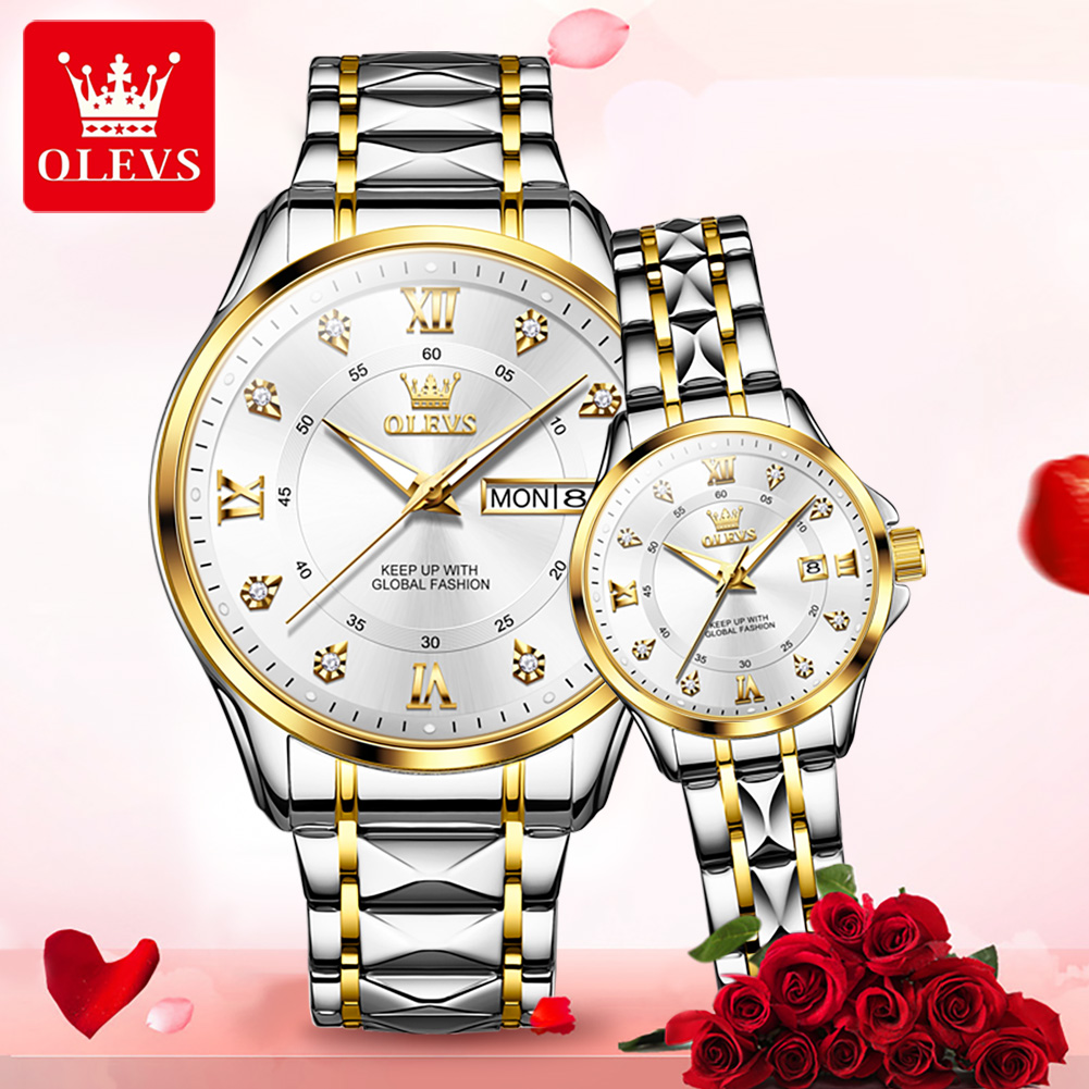 OLEVS 2906 sevgili saati Oriji - Best Luxury Quartz Watch incelemesi ve fiyatı