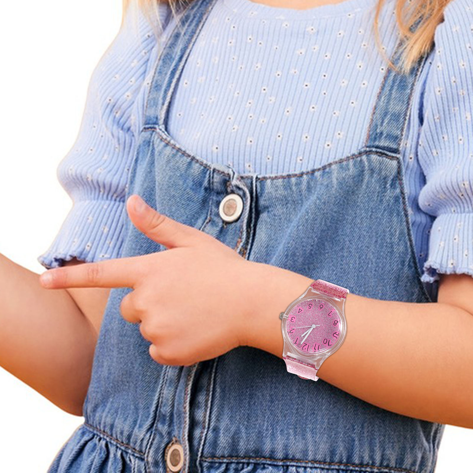 Çocuklar için renkli parlayan  - Luxury Watch White incelemesi ve fiyatı