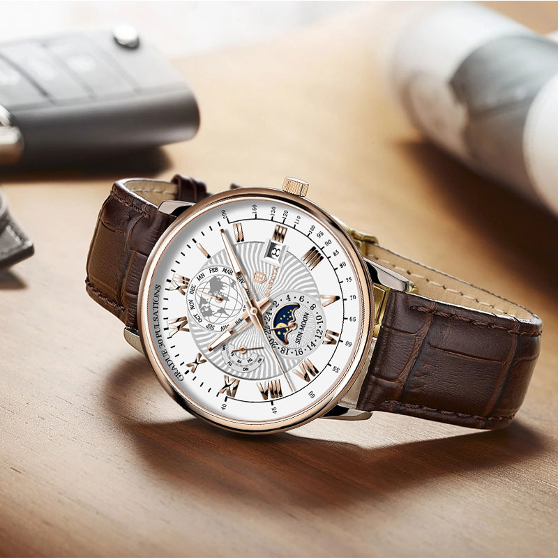 QINGXIYA Marka Moda Deri Kuvar - Luxury Watch And Price incelemesi ve fiyatı