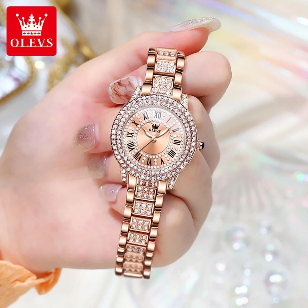 OLEVS 9943 lüks tüm elmas orij - Luxury Watch Female incelemesi ve fiyatı
