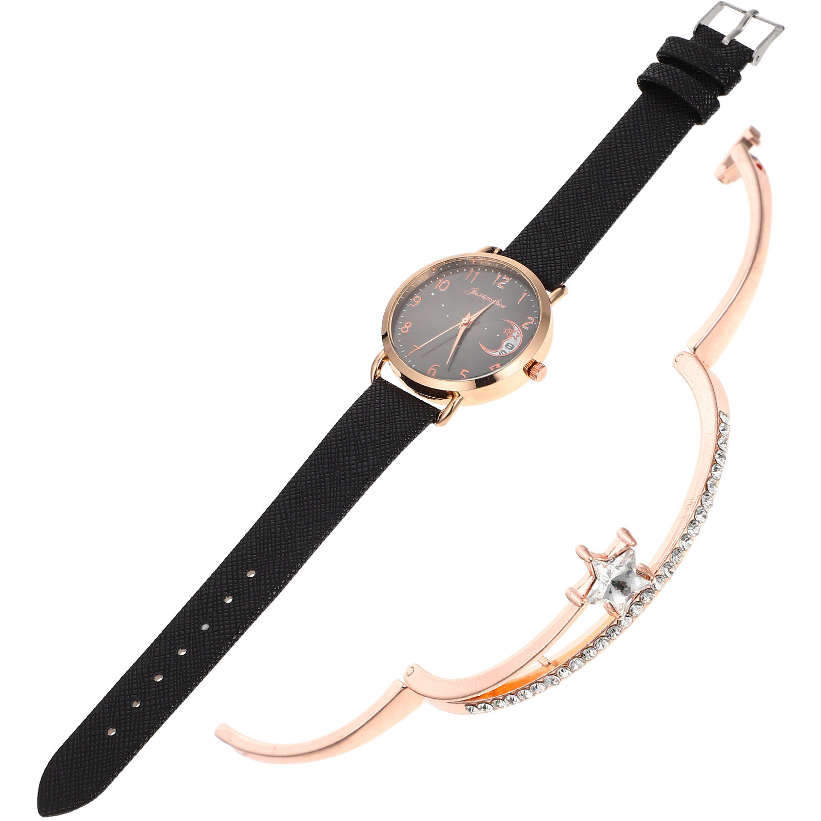 1 takım zarif yıldız ay kadın  - Luxury Watch White incelemesi ve fiyatı