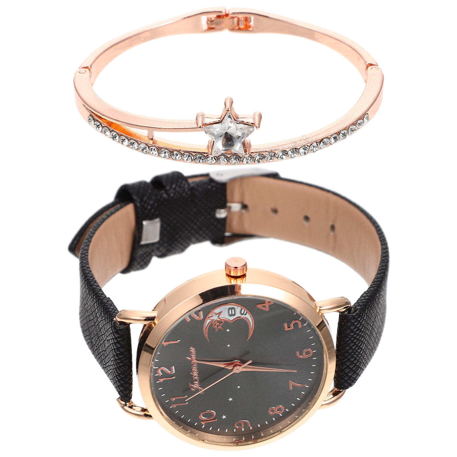 1 takım zarif yıldız ay kadın  - Luxury Watch White incelemesi ve fiyatı