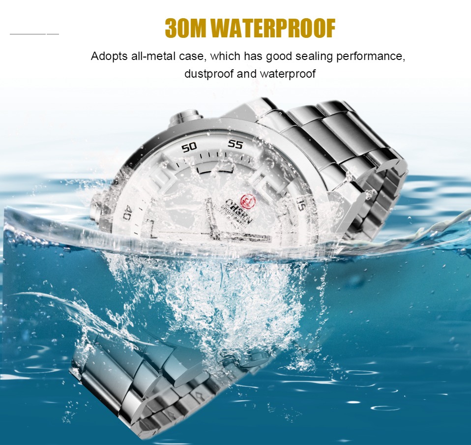 Yeni OHSEN marka dijital kuvar - Luxury Watch White incelemesi ve fiyatı