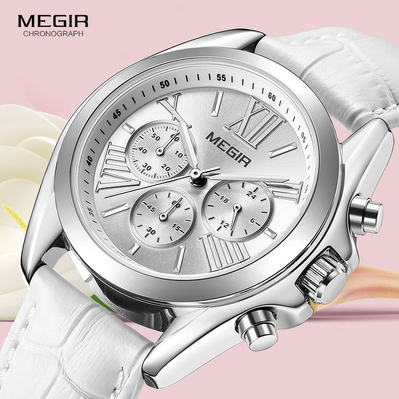 MEGIR2019 yeni lüks deri İzle  - Luxury Watch White incelemesi ve fiyatı