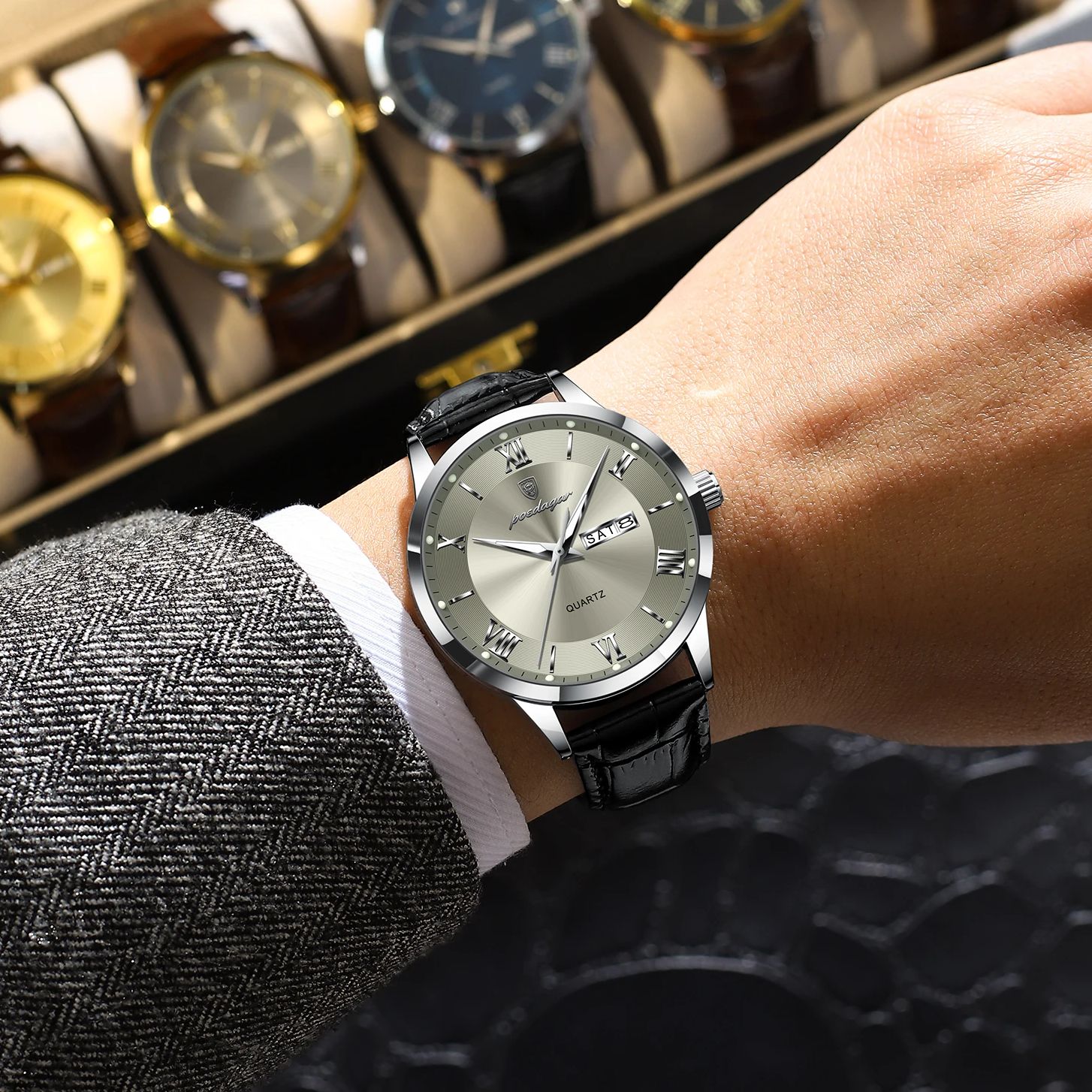 POEDAGAR Lüks Moda erkek Quart - Luxury Watch Audemars Piguet incelemesi ve fiyatı