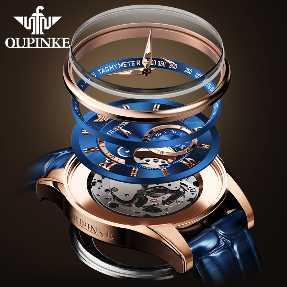 OUPINKE 3222 Erkekler İçin Oto - Luxury Watch Japan Brand incelemesi ve fiyatı
