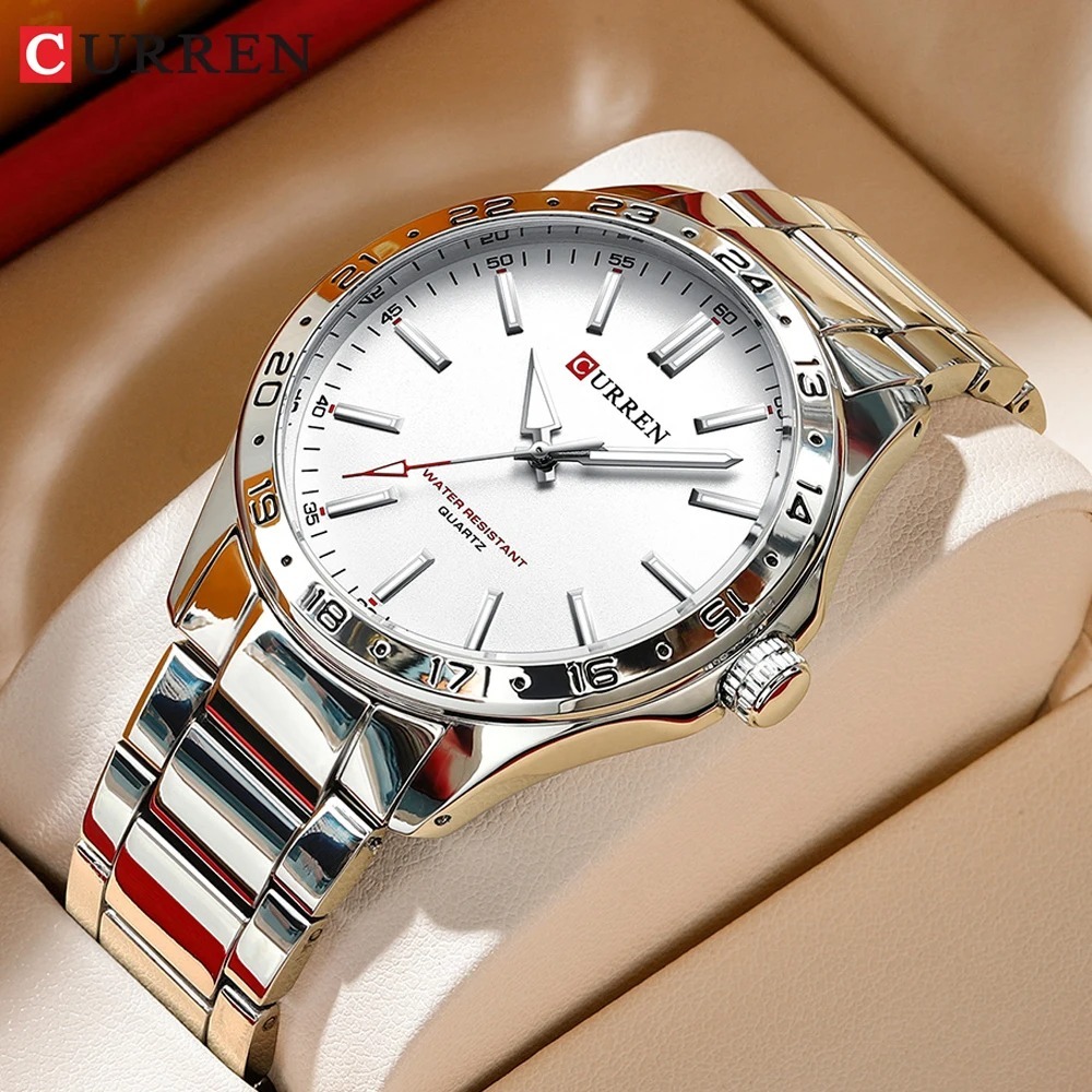 CURREN 8452 Gümüş Beyaz Hediye - Luxury Watch White incelemesi ve fiyatı