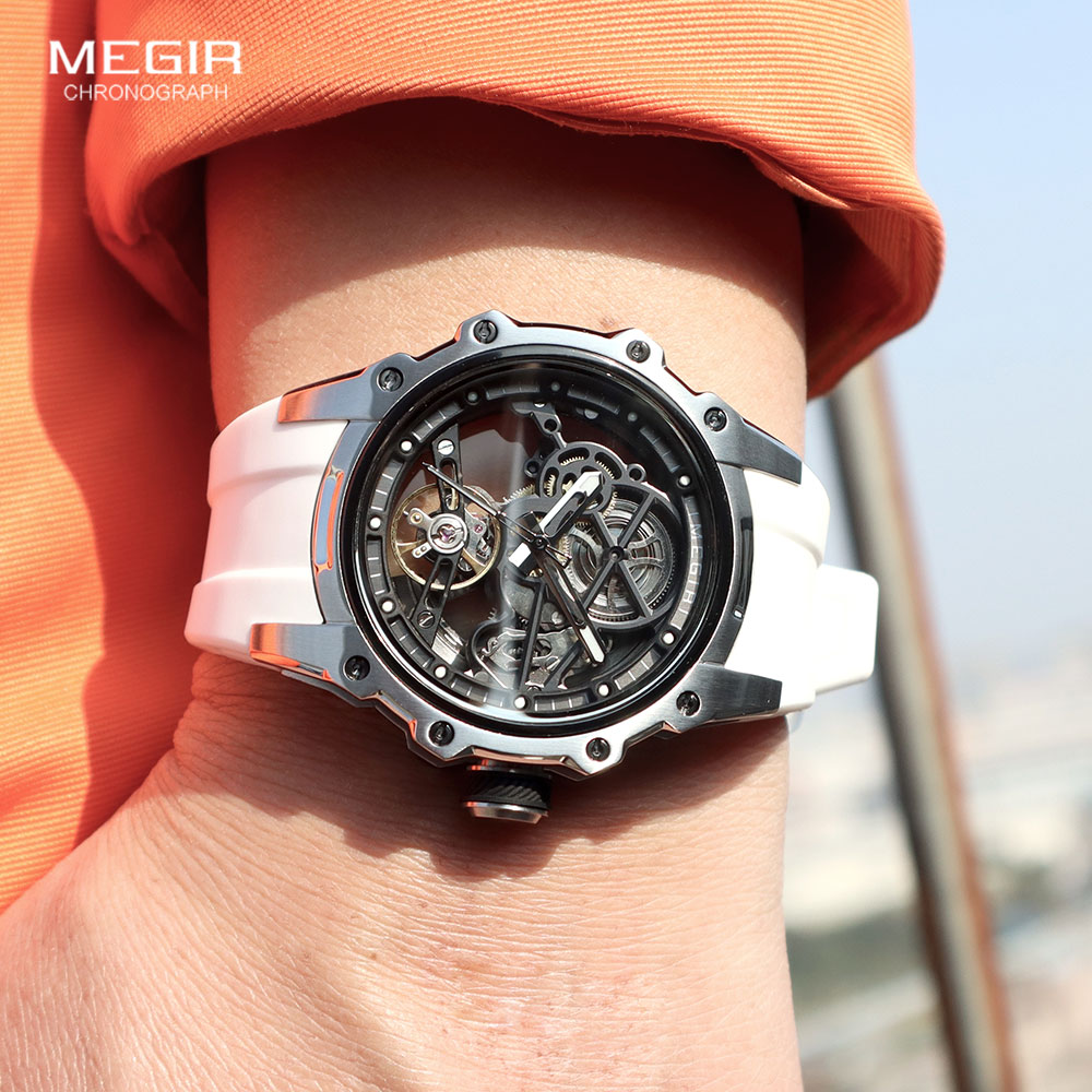 MEGIR Spor Otomatik Mekanik Sa - Luxury Watch White incelemesi ve fiyatı