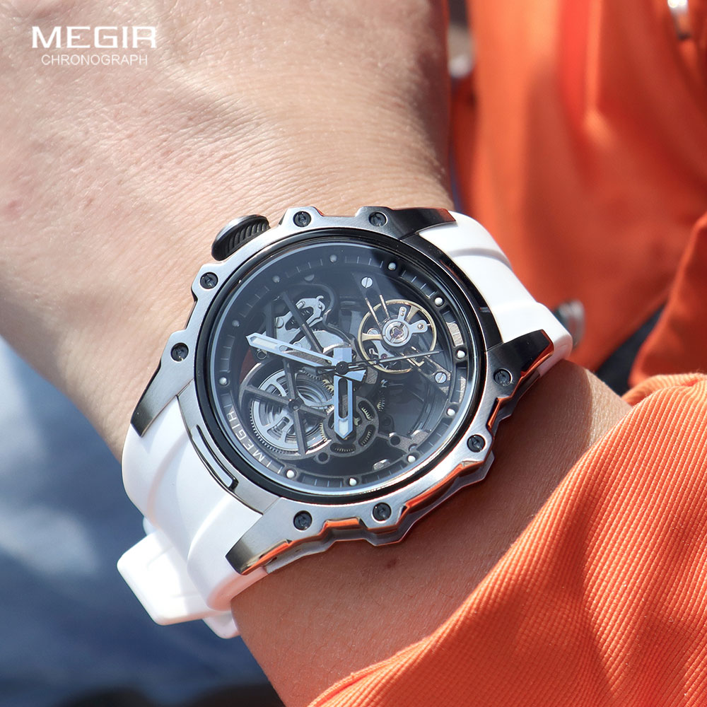 MEGIR Spor Otomatik Mekanik Sa - Luxury Watch White incelemesi ve fiyatı