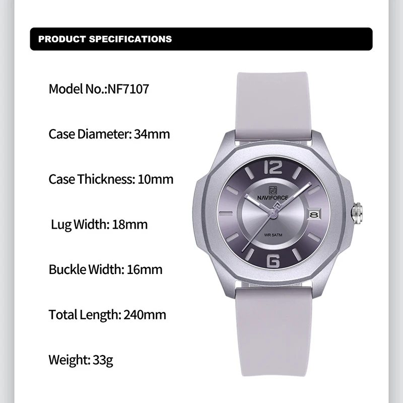 NAVIFORCE 7107 Kadınlar için I - Luxury Watch For Girls incelemesi ve fiyatı
