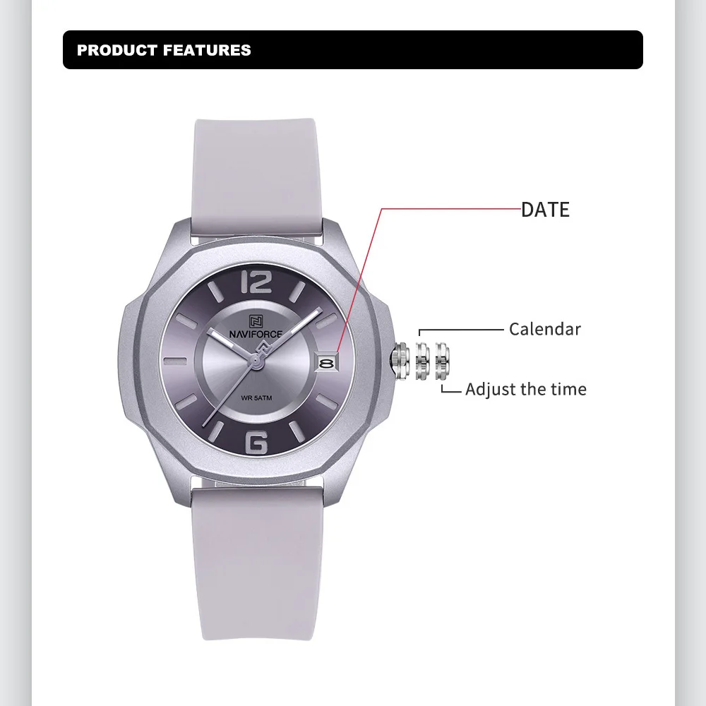 NAVIFORCE 7107 Kadınlar için I - Luxury Watch For Girls incelemesi ve fiyatı