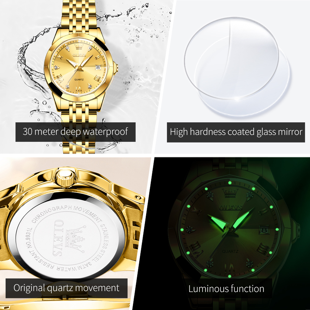 OLEVS Moda Altın İzle Kadınlar - Luxury Watch For Girls incelemesi ve fiyatı