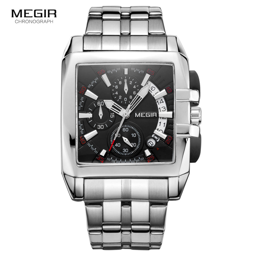 Megir yeni iş erkek kuvars saa - Luxury Watch On Sale incelemesi ve fiyatı