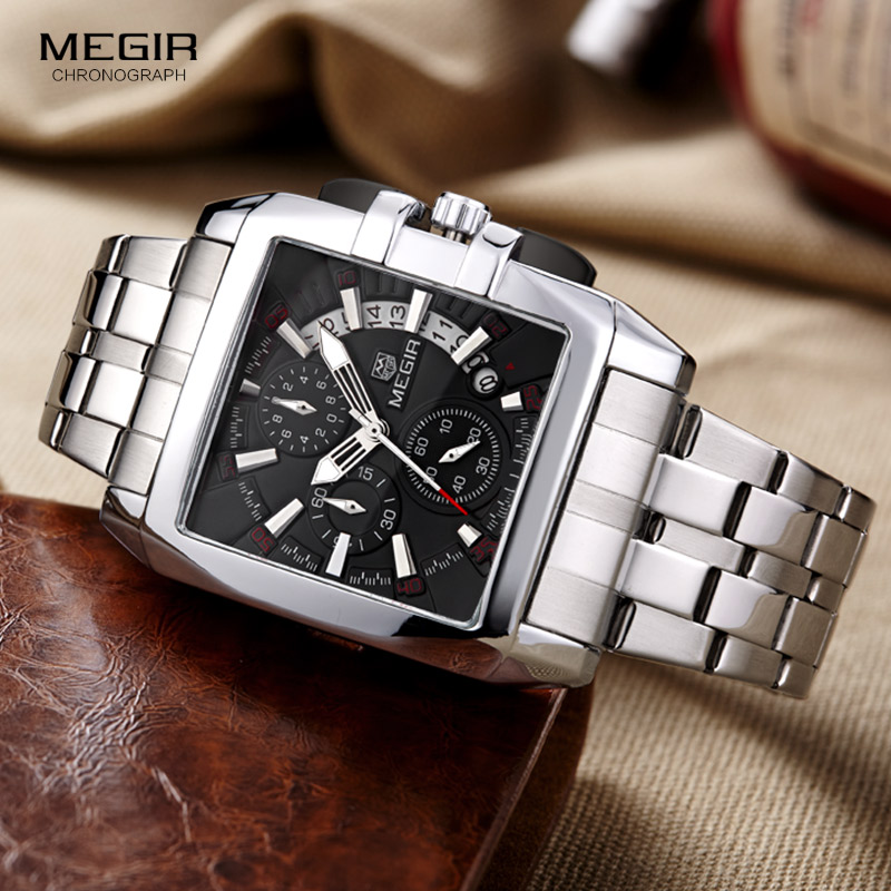Megir yeni iş erkek kuvars saa - Luxury Watch On Sale incelemesi ve fiyatı