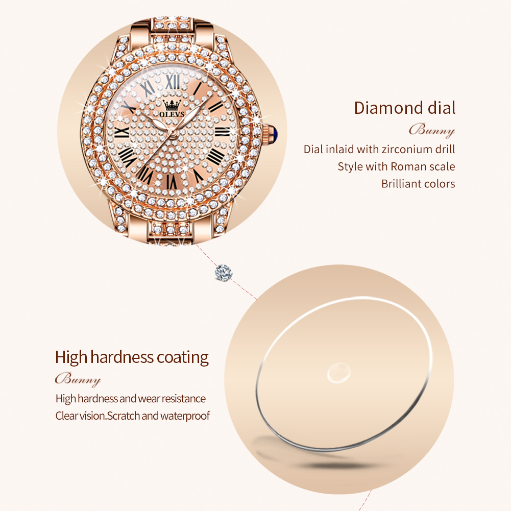 OLEVS 9943 Lüks Tüm Elmas Orij - Luxury Watch For Girls incelemesi ve fiyatı