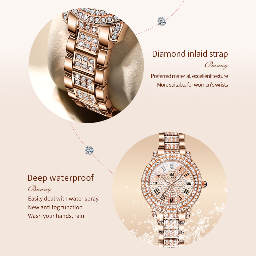 OLEVS 9943 Lüks Tüm Elmas Orij - Luxury Watch For Girls incelemesi ve fiyatı