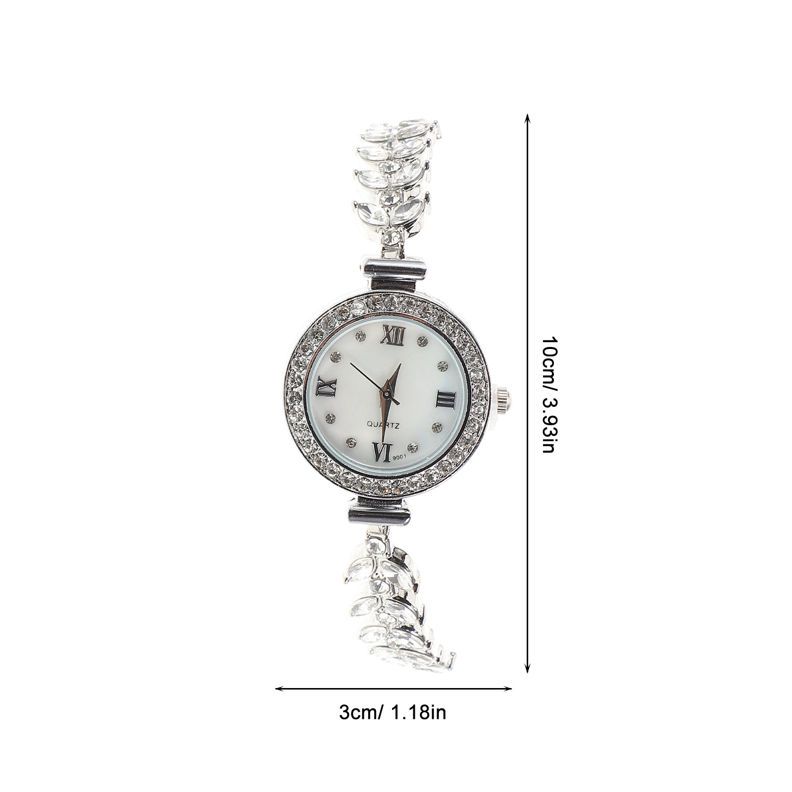 Rhinestone Kuvars Saat Kadınla - Luxury Watch White incelemesi ve fiyatı